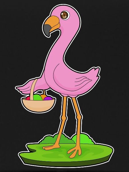 Flamingo Fruit Basket