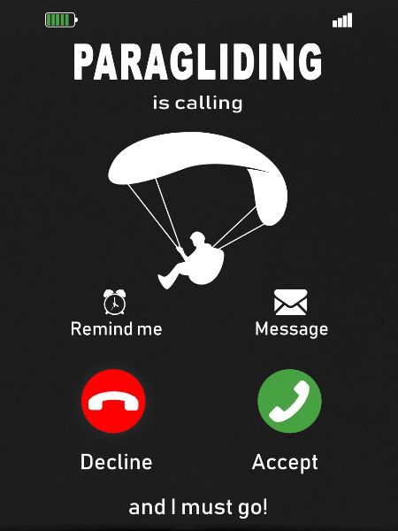 Paragliding is calling