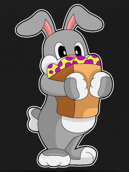 Bunny Easter Shopping
