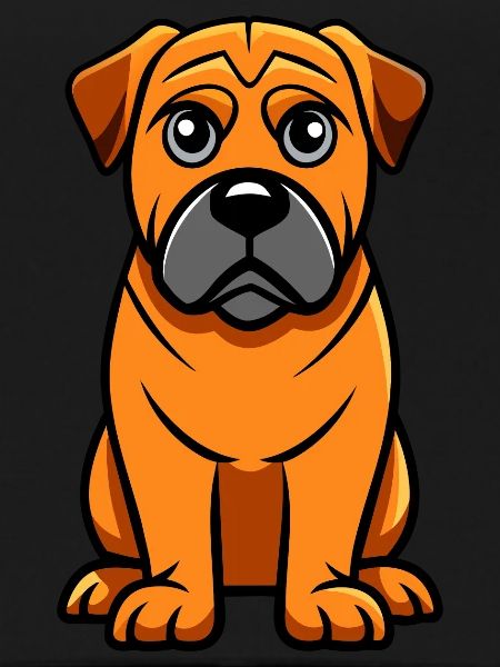 Protective Bullmastiff Digital Art