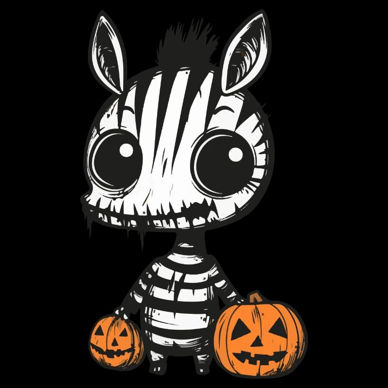 Zebra Halloween Zombie