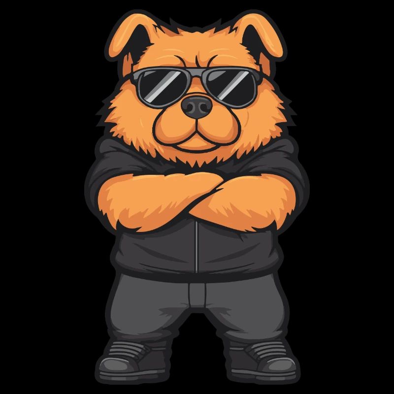chow chow hund comic