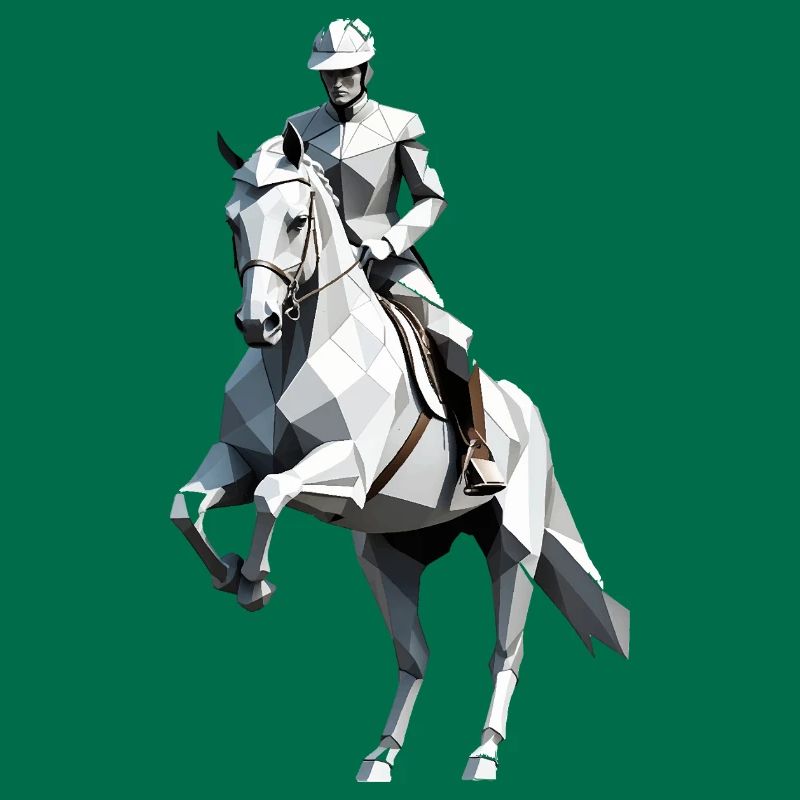 Cavalier Low Poly - Ballet Design