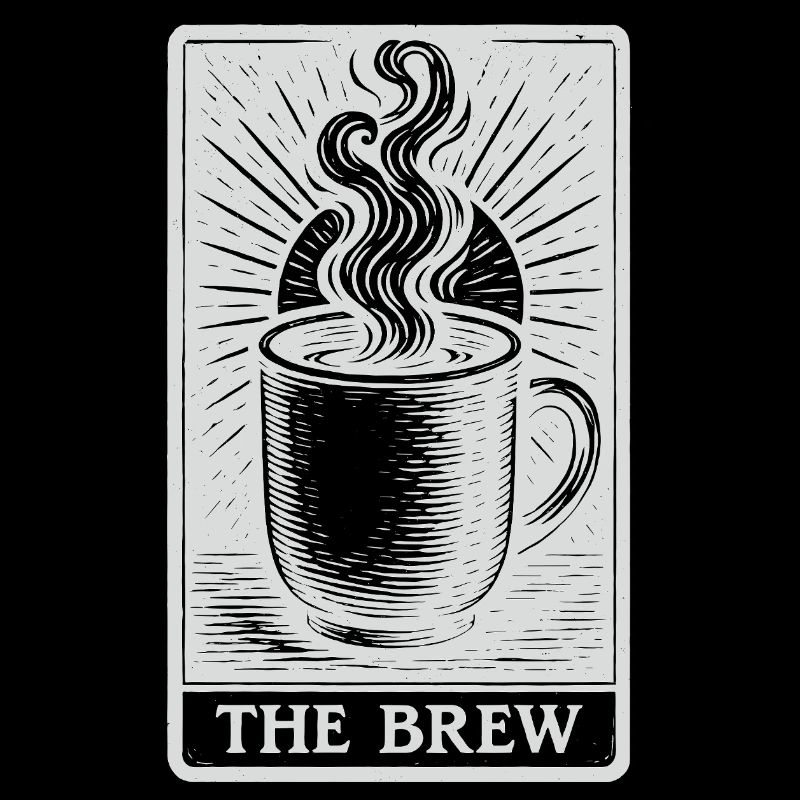 La carte de tarot Brew – Art de la divination du café