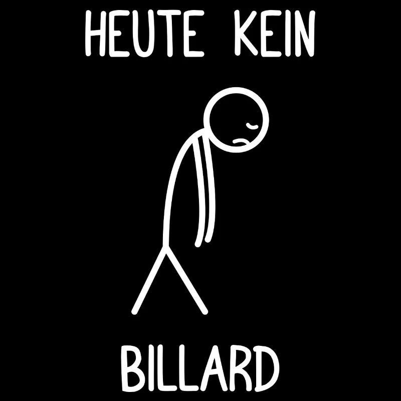 Plus de billard aujourd’hui, drôle de billiard, joueur de billard.