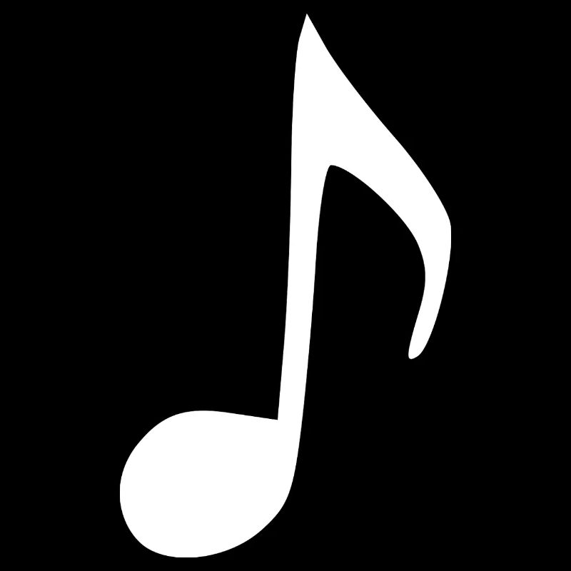 Music note white music