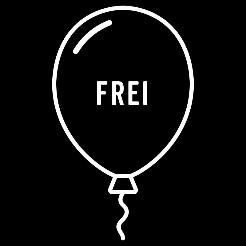 Frei – Luftballon Motiv mit Leichtigkeit