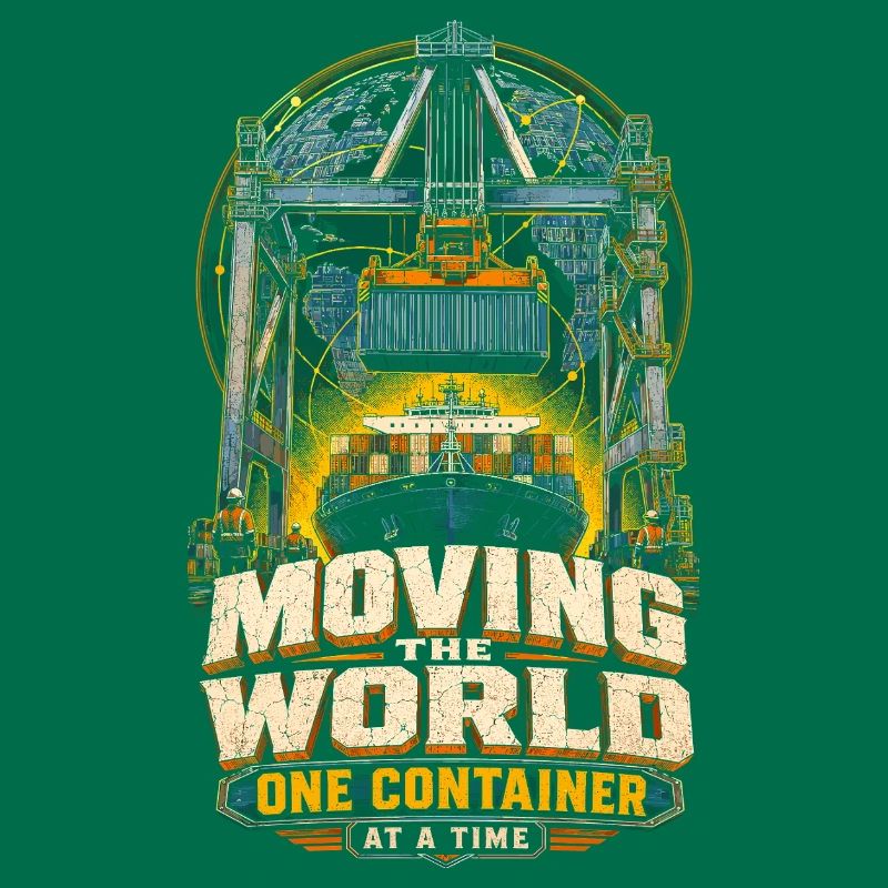 Dock Worker One Container At A Time