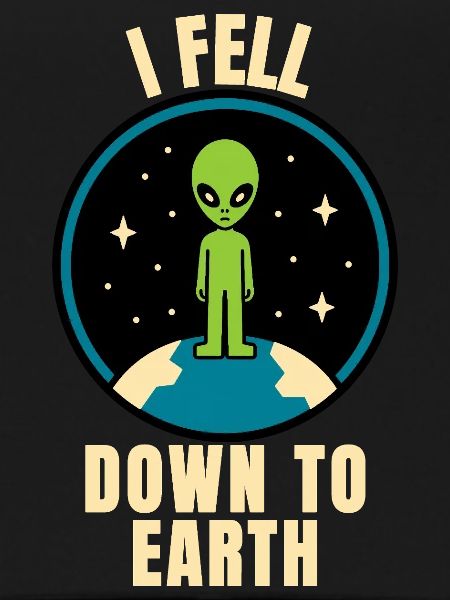 Alien lands on Earth