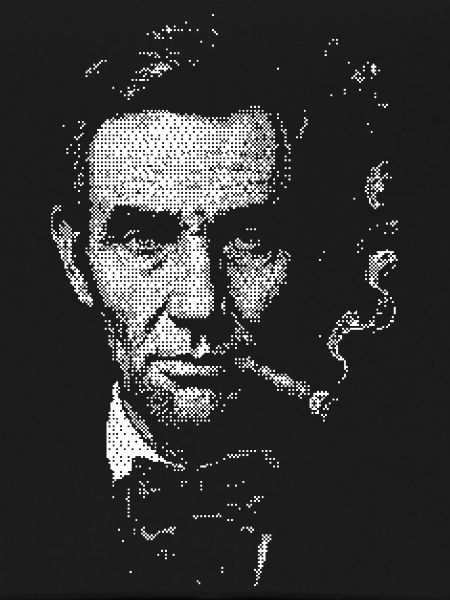 Abraham Lincoln smoking cigar