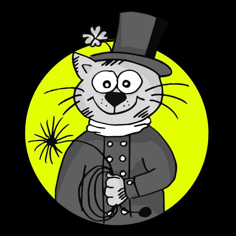 Ramoneur rétro chat