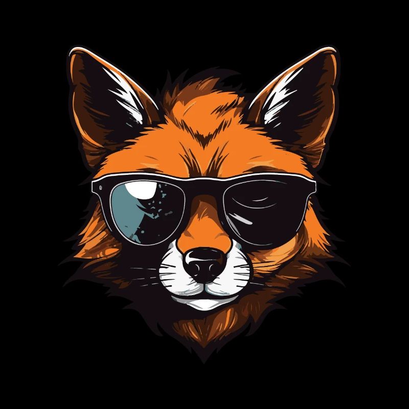 Fête cool Fox Hipster