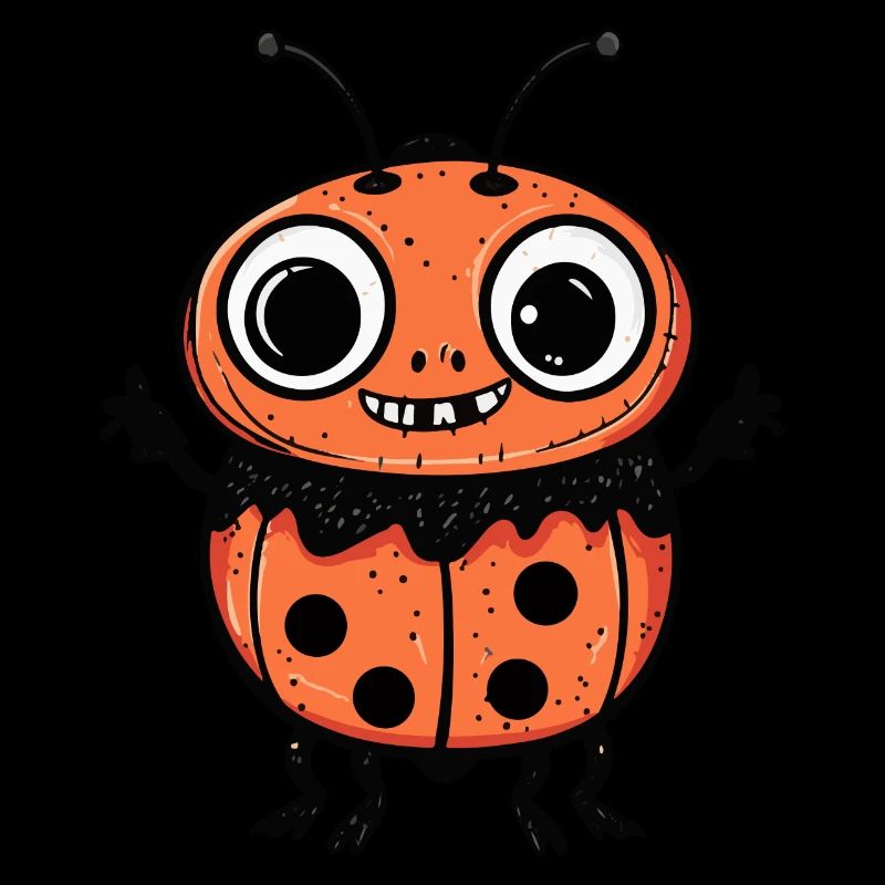 Ladybug Halloween Comic Funny