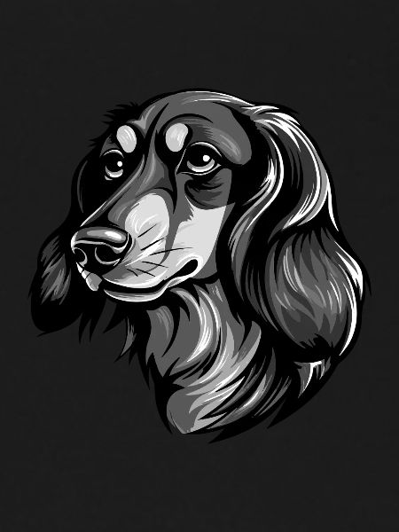 Dachshund Dog Head Dachshund