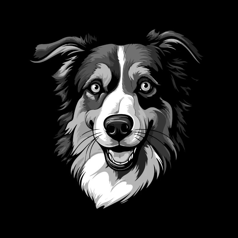 Border Collie Hund Kopf