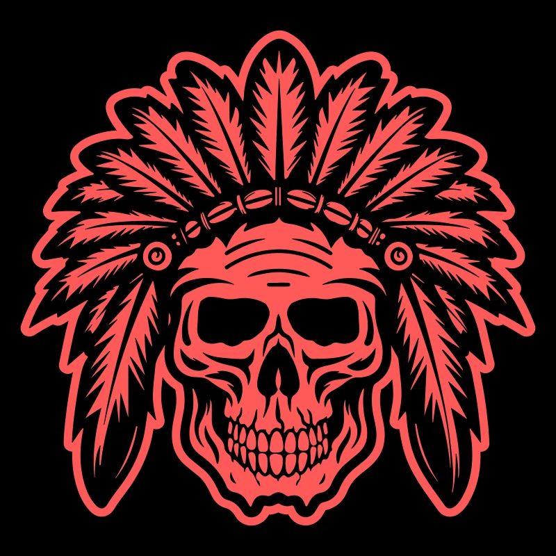 Apache Indian Chief Skull