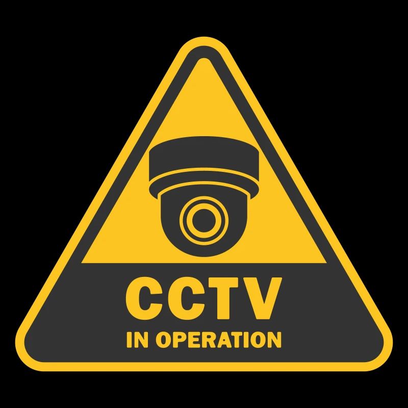 Security cameras in use symbol icon. Fixed CCTV