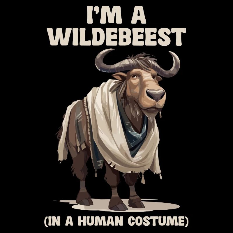 Ich Bin Ein Gnu Witziges Halloween Kostüm Gnu