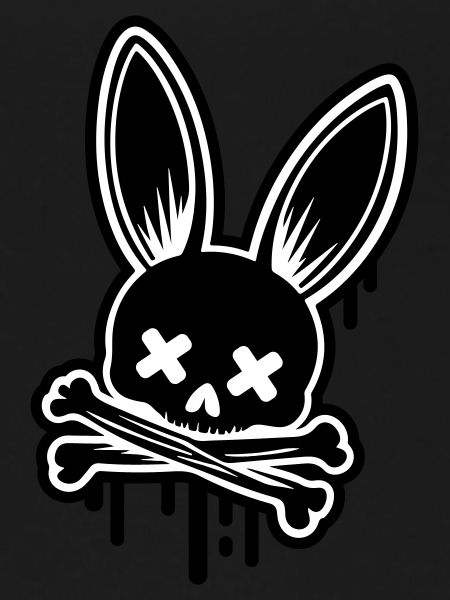 Bunny Skull Easter Skull