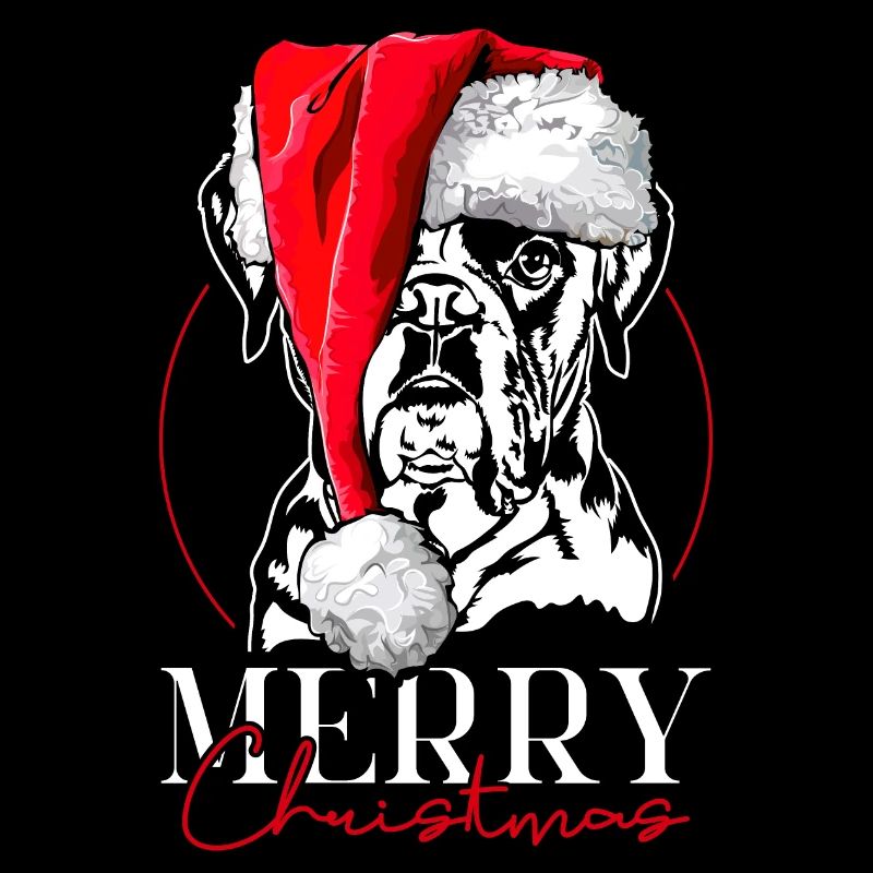 Père Noël Boxer Joyeux Noël Chiens Chien Wilsigns