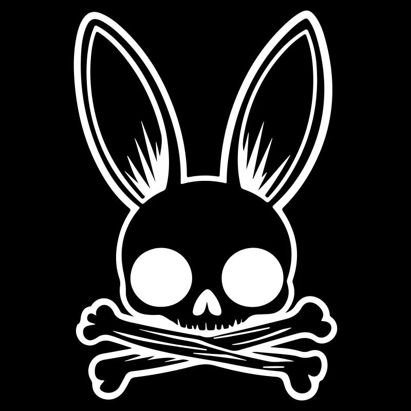 Lapin Drôle Crâne de Pâques
