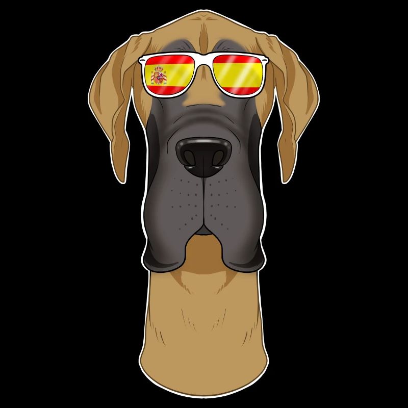 Great Dane I Spain Sunglasses I Spanish Flag
