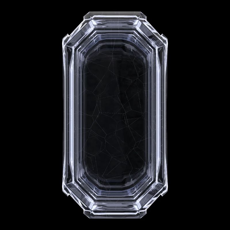Mysterious Crystal - Schwarz & Weiß