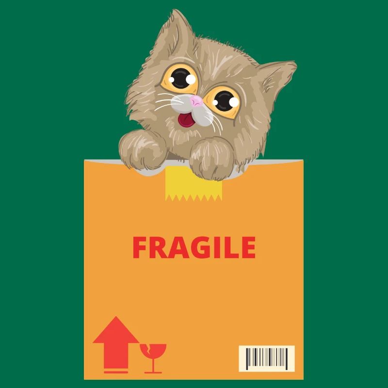 Zerbrechliche Katze