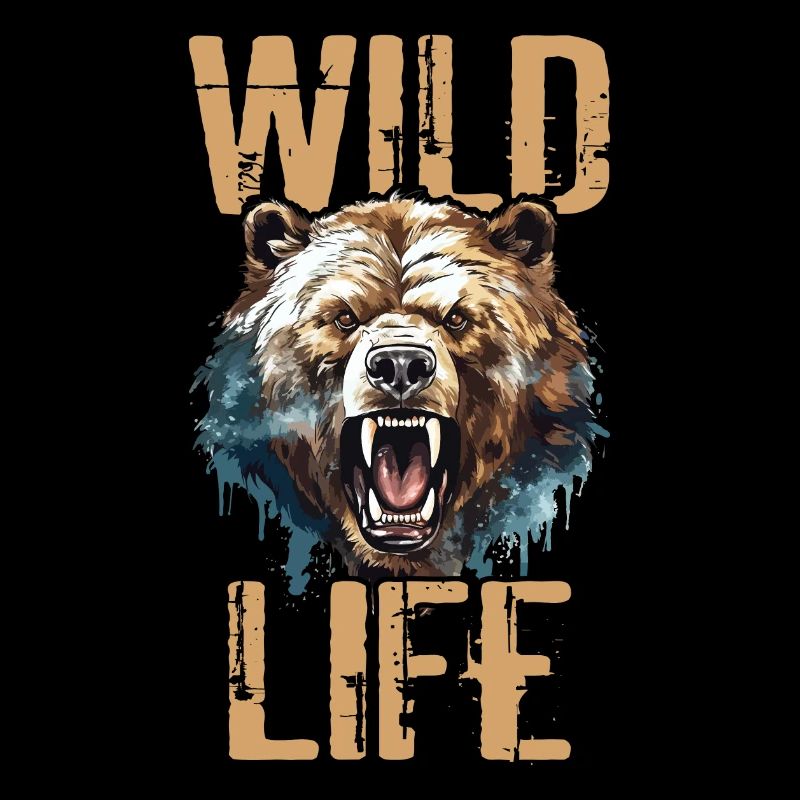 Bear Grizzly Bear Roars Bear Head Nature Wilderness Wild