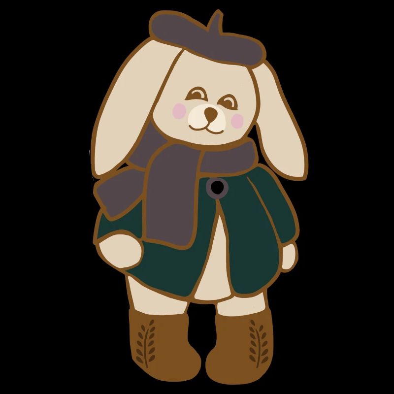bunny in the fall