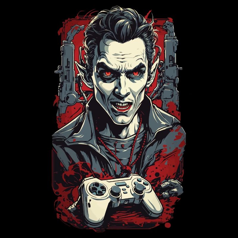 Conception de joueur de goule vampire pour Halloween