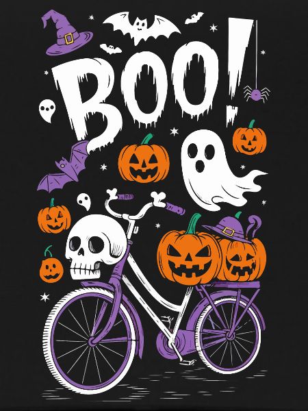 Spooky Halloween Bicycle Theme