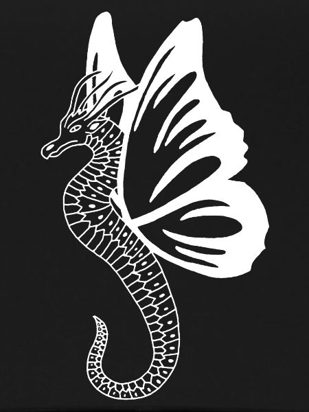 Dragon papillon blanc