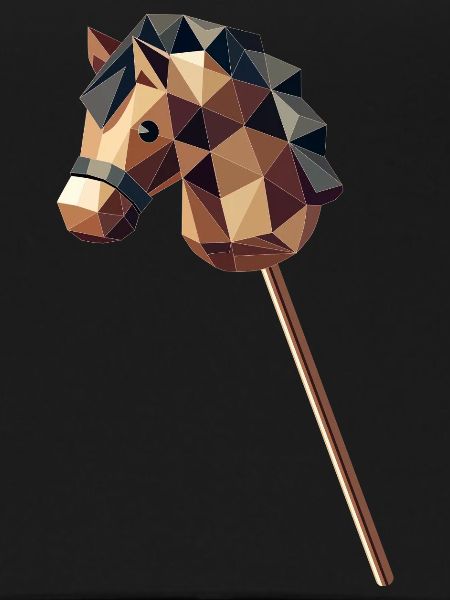 Polygon-style hobbyhorse