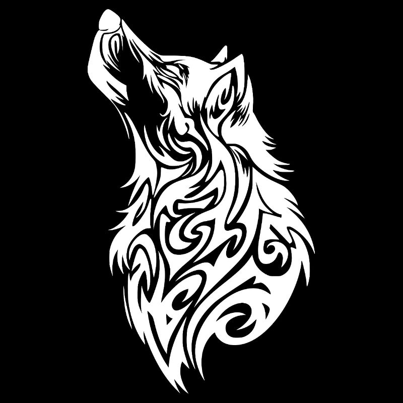 Tribal Wolf Tattoo