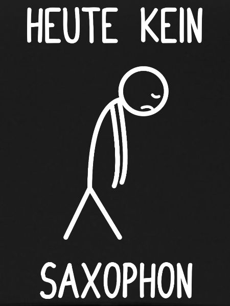 No saxophone player today