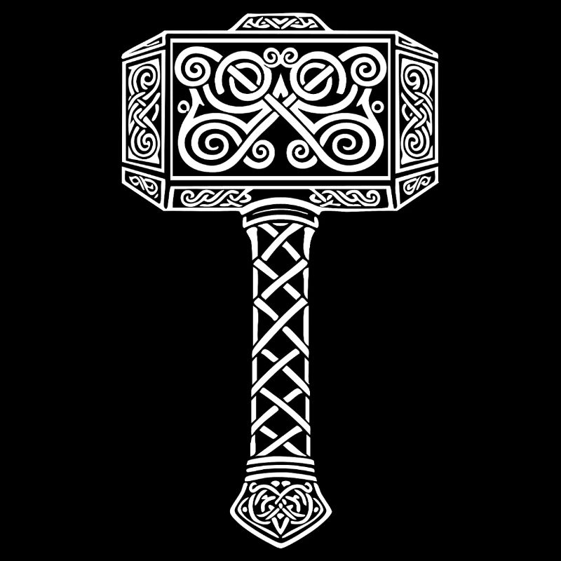 Mjölnir Marteau de Thor Viking Mascotte Nordique