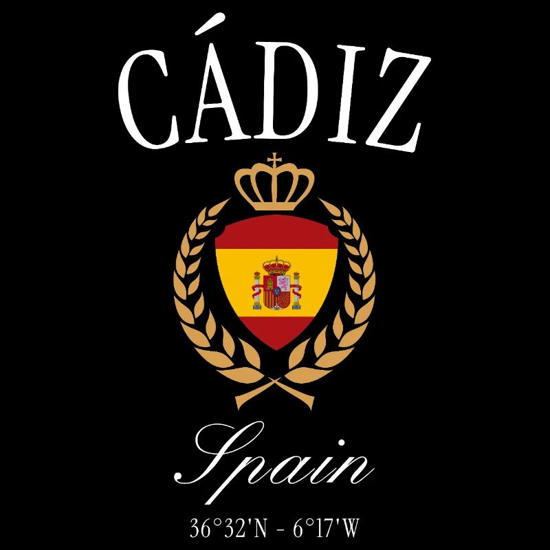 Cádiz Spanien Wappen Krone – Reise Souvenir