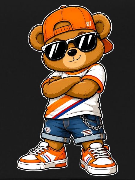 Germany Bear Sunglasses Flags Art