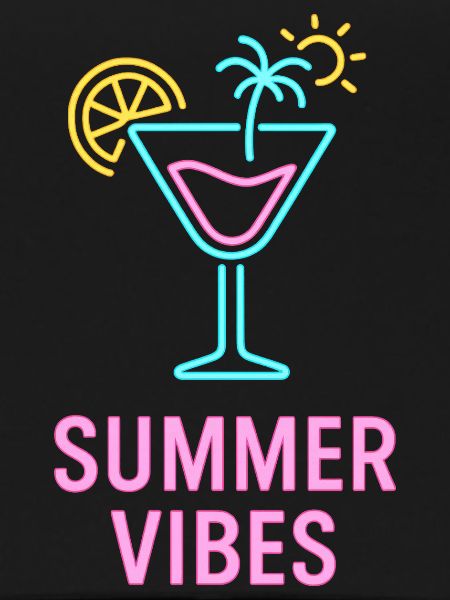 Summer Vibes Neon Cocktail