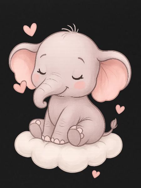 Cute baby elephant