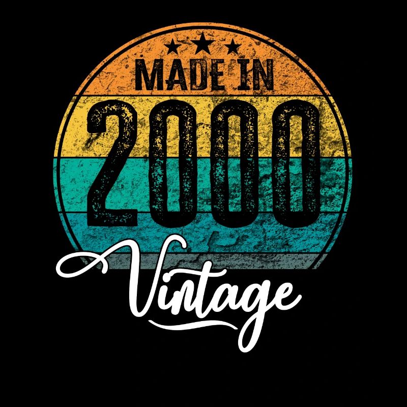 Vintage Made in 2000 Geburtsjahr 2000 Geburtstag