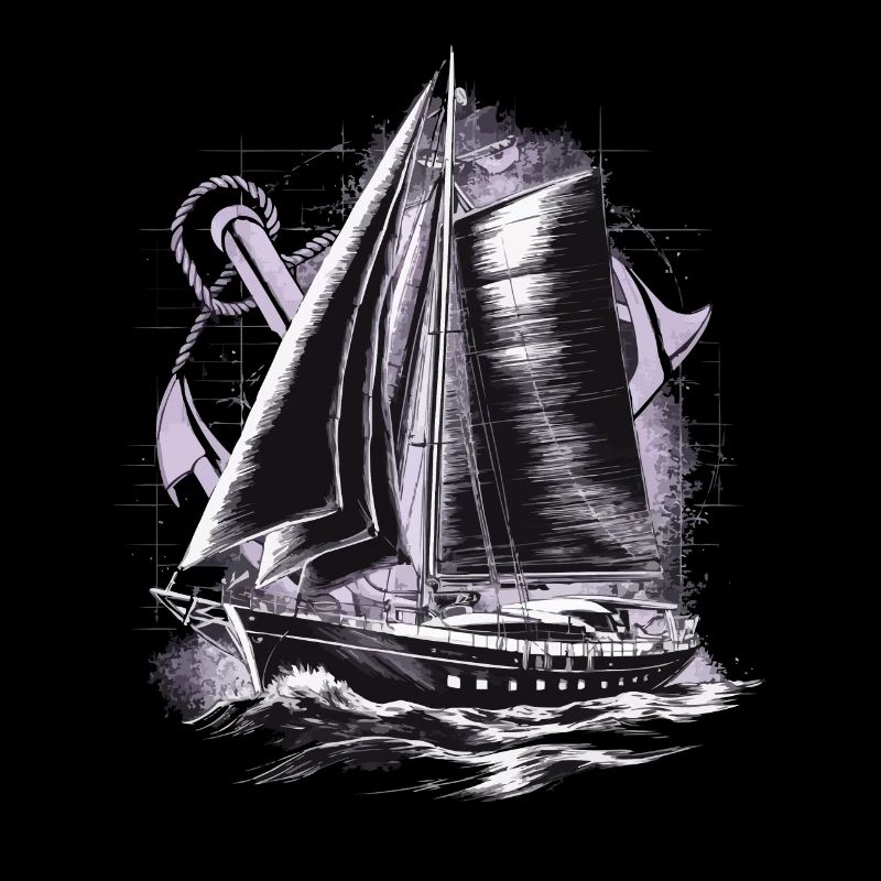 Segelboot mit Anker Geschenk