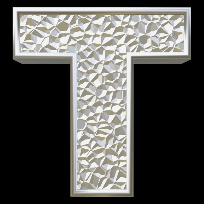 T, letter, initial, monogram,