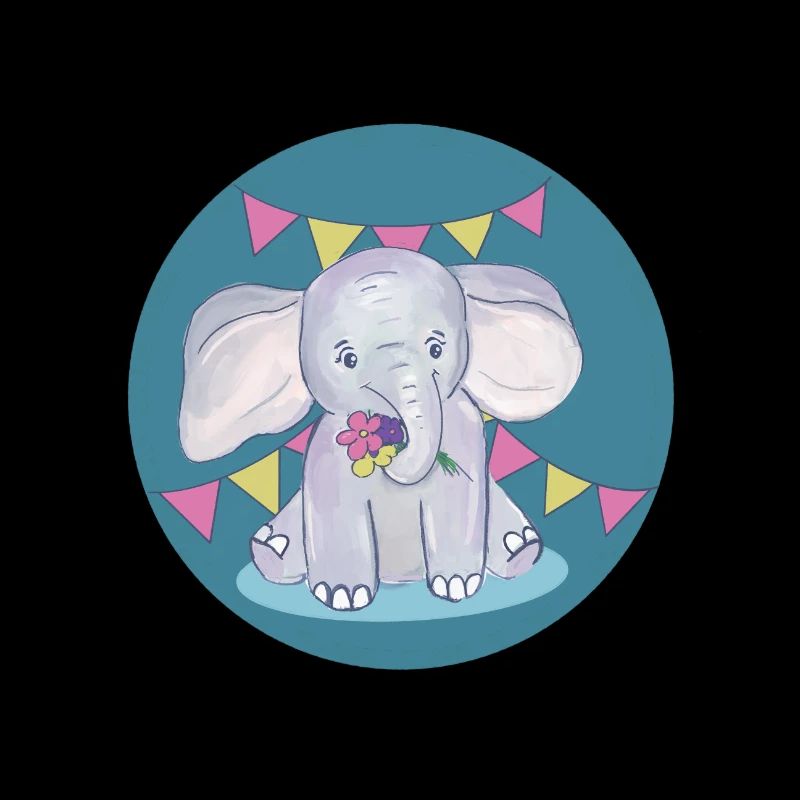 Elefant feiert Geburtstag