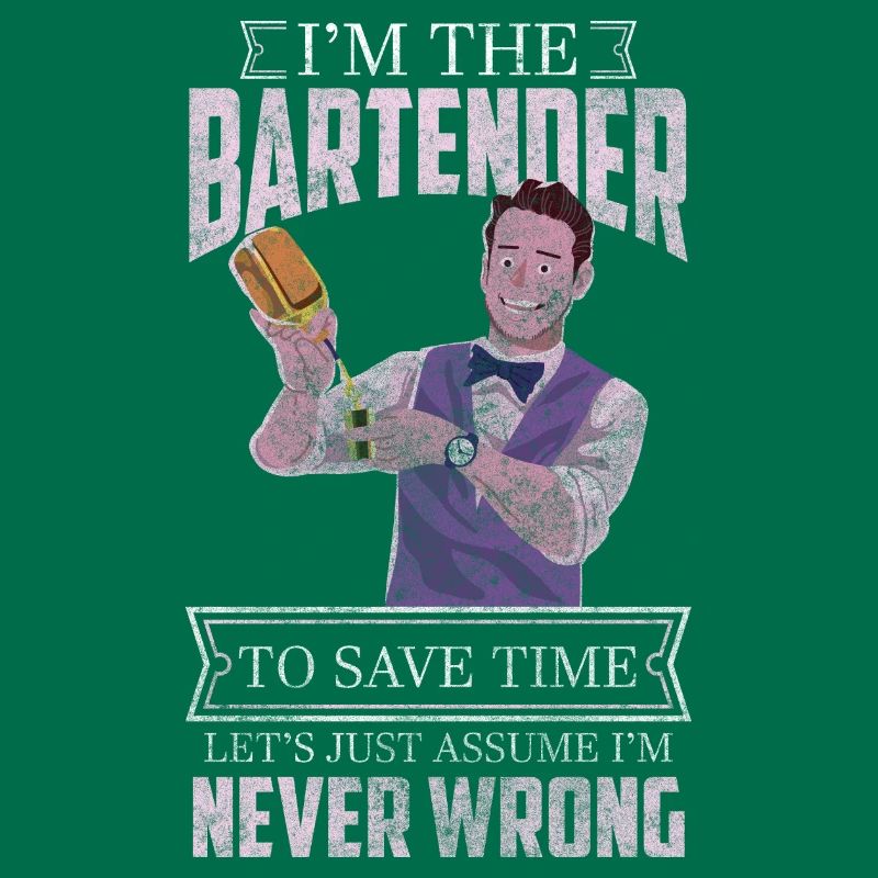 Bartender Disco Shaker Humor