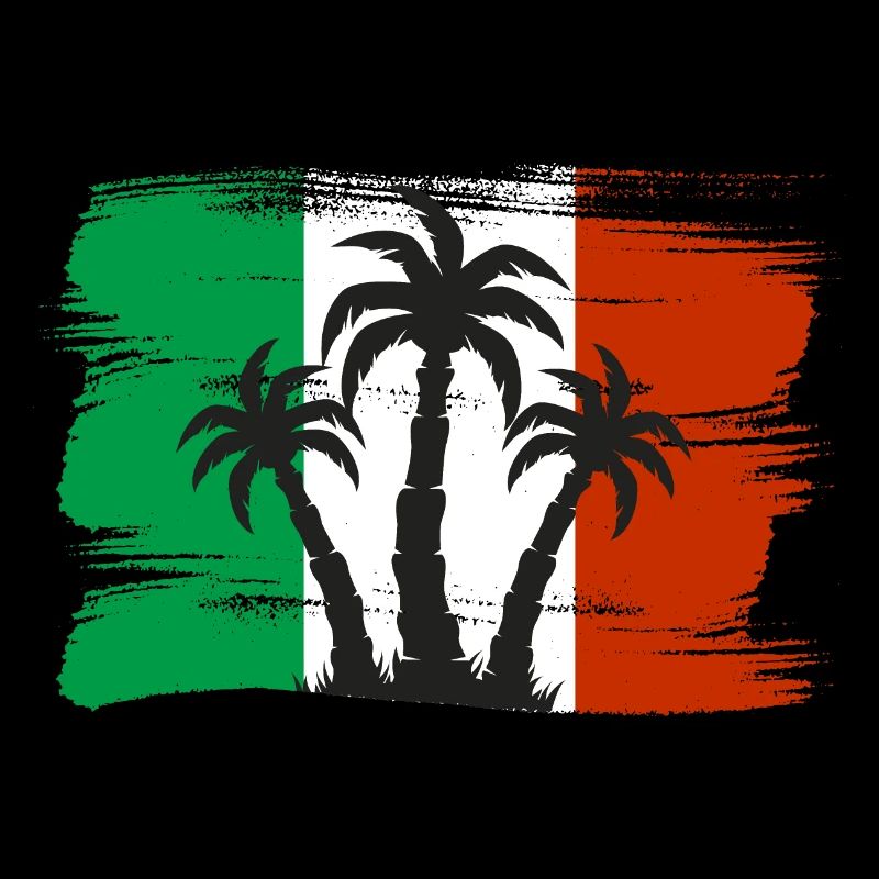 Drapeau de l’Italie Drapeau italien Vintage Look vieilli