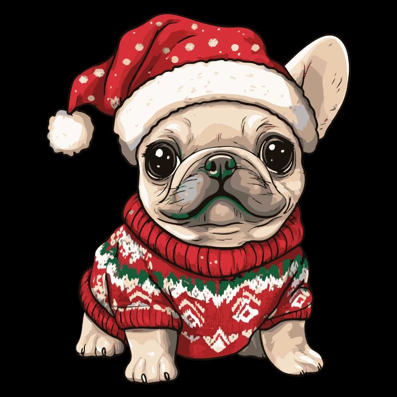 Buldog Français Chien Noël