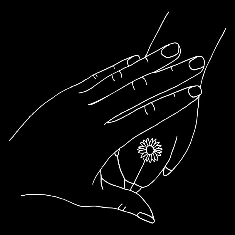 Hand mit Pfote