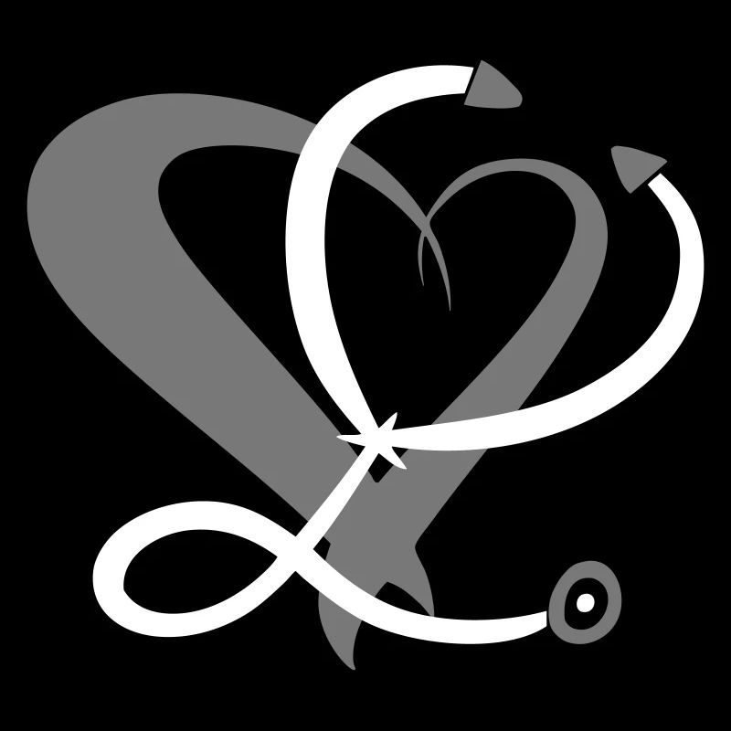 Stethoskop & Herz. Krankenschwester / Ärztin.